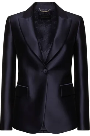 Alberta Ferretti Mikado Single Breast Blazer