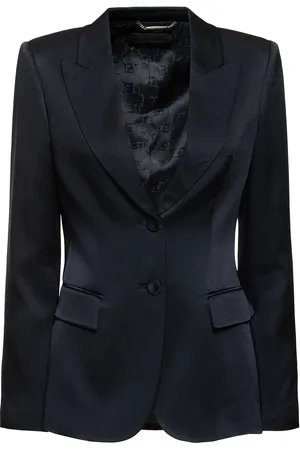 Alberta Ferretti Satin Single Breast Blazer