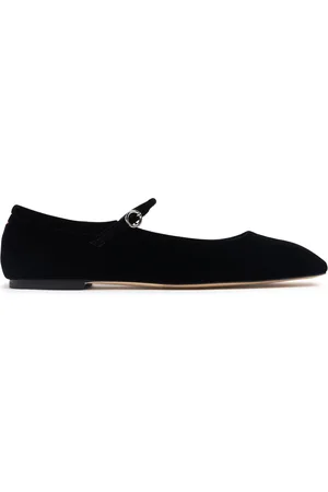 Aeyde 10mm Uma Velvet Ballerina Flats