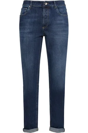 Brunello Cucinelli Stonewashed Cotton Denim Jeans