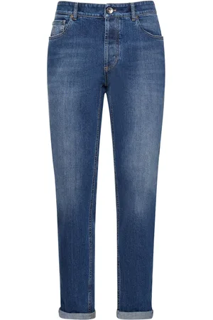 Brunello Cucinelli Stonewashed Cotton Denim Jeans