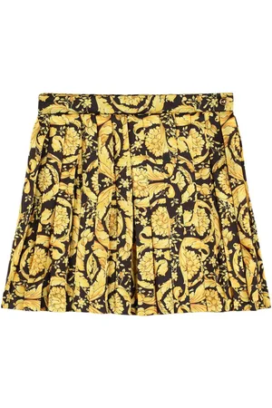 VERSACE Printed Twill Skirt