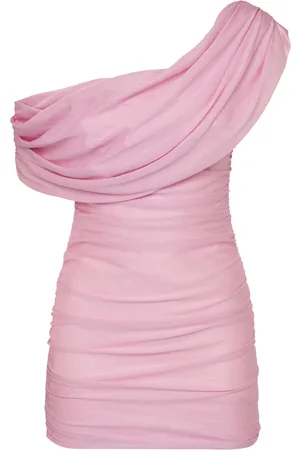 BLUMARINE Draped Jersey Sablé Dress