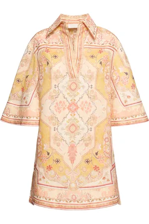 ZIMMERMANN Wylie Linen Mini Kaftan