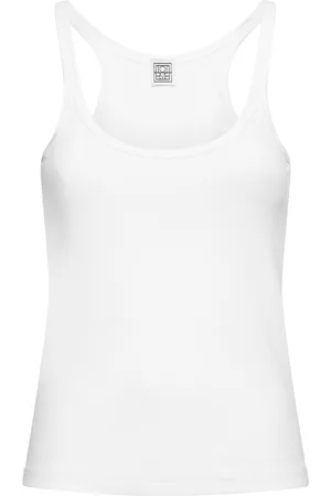 Totême Scoop Neck Ribbed Tank Top