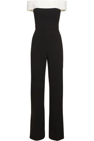 Roland Mouret Off-the-shoulder Stretch Cady Jumpsuit