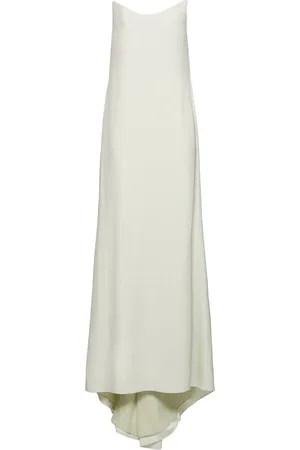 DEL CORE Strapless Envers Satin Long Dress