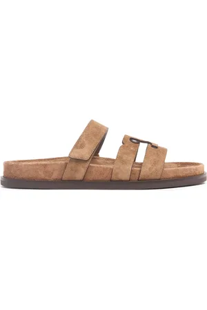 Tory Burch 10mm T Slide Suede Sandals