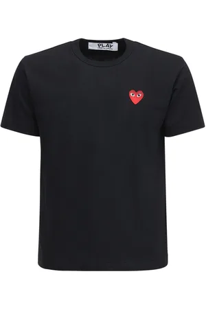 Comme des Garçons Heart Patch Cotton Jersey T-shirt