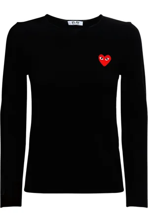 Comme des Garçons Logo Wool Knit Crewneck Sweater