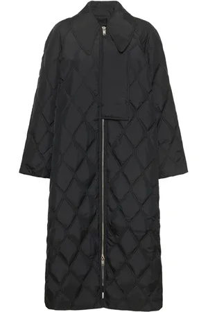 Ganni Quilted Ripstop Nylon Coat