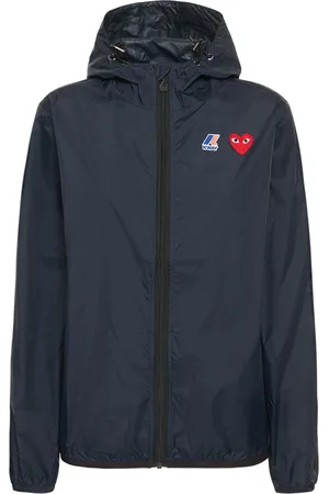 Comme des Garçons K-way Cdg Play Logo Nylon Zip Jacket