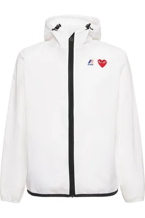 Comme des Garçons K-way Cdg Play Logo Nylon Zip Jacket