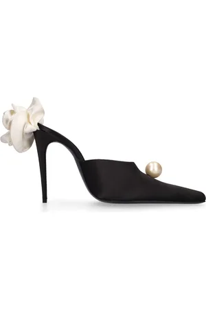 MAGDA BUTRYM 110mm Flower Satin Mules