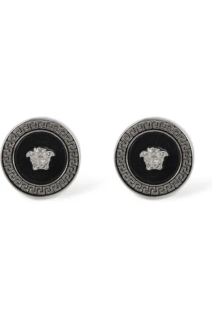 VERSACE Metal Logo Earrings