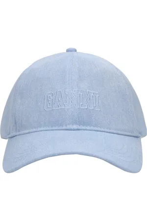 Ganni Denim Baseball Cap
