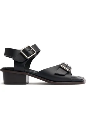 LEMAIRE 35mm Square Heeled Sandals W/ Straps