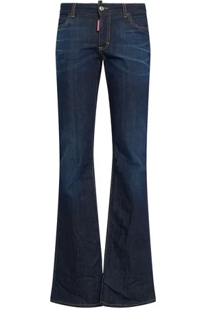 Dsquared2 Medium Rise Denim Flared Jeans