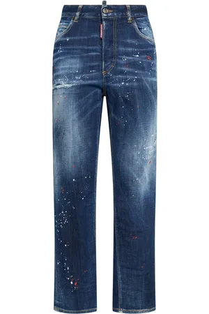 Dsquared2 Boston High Rise Straight Jeans