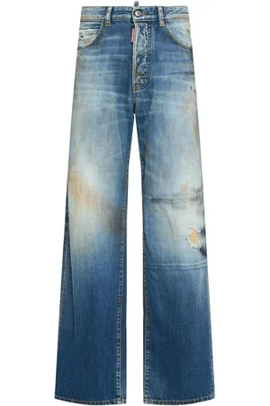 Dsquared2 San Diego Mid Rise Wide Jeans