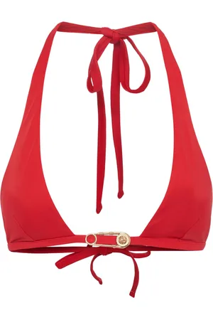 VERSACE Pin Triangle Bikini Top