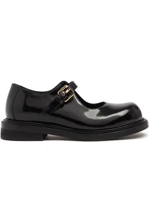 Moschino 40mm Leather Mary Jane Heels