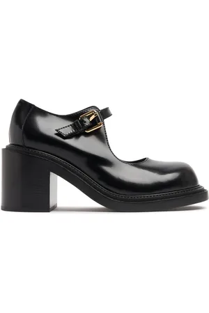 Moschino 80mm Leather Mary Jane Pumps