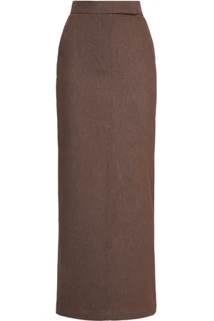 Max Mara Pianosa Denim Effect Skirt