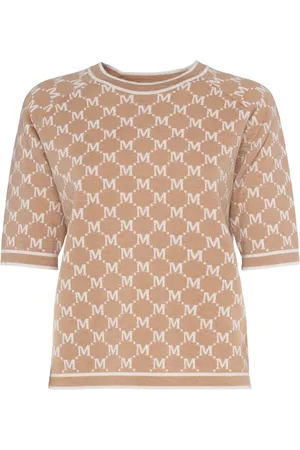 Max Mara Portici Knit Logo Short Sleeved Top