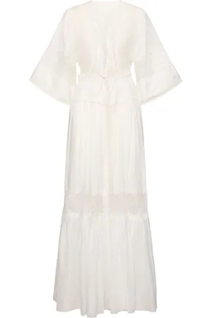 ERMANNO SCERVINO Embroidered Silk Caftan Dress
