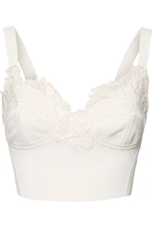 ERMANNO SCERVINO Embroidered Knit Cropped Top