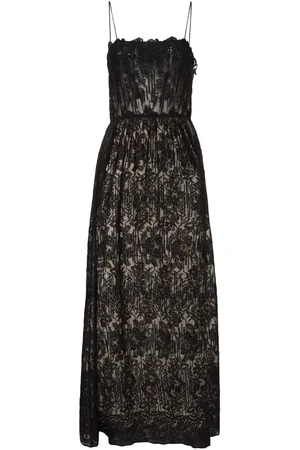 ERMANNO SCERVINO Cotton Blend Lace Long Dress