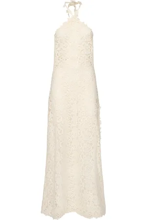 ERMANNO SCERVINO Cotton Blend Lace Long Dress