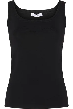 Max Mara Pentola Viscose Blend Crepe Tank Top