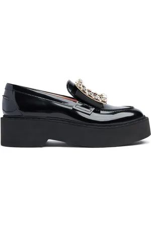 Roger Vivier 50mm Viv Rangers Patent Leather Loafers