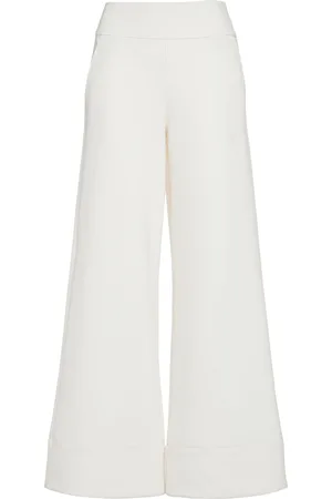 Max Mara Fagiani Neoprene Wide Leg Pants
