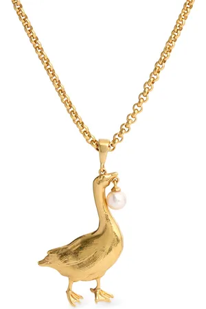 Moschino Duck Pendant Necklace