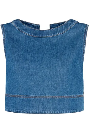 Max Mara Magia Sleeveless Denim Top