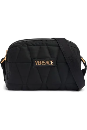 VERSACE Logo Nylon Shoulder Bag