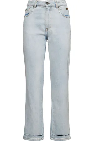 Msgm Cotton High Rise Straight Jeans