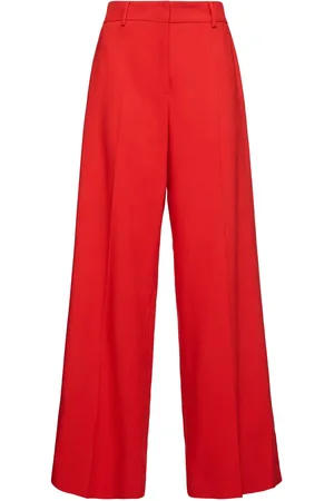 Msgm Viscose Blend Straight Pants