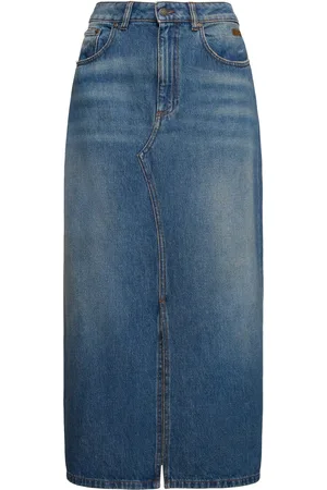 Msgm Denim Midi Skirt