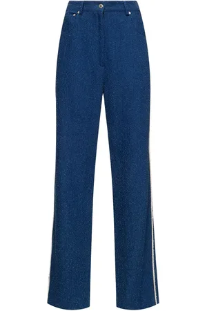 Msgm Cotton Blend Straight Pants