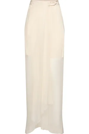 Alberta Ferretti Silk Chiffon Long Skirt