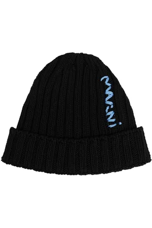 Marni Logo Cotton Knit Hat