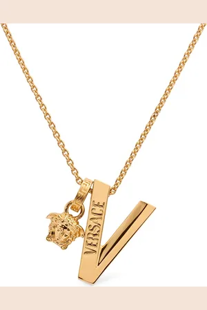 VERSACE Logo Pendant Necklace