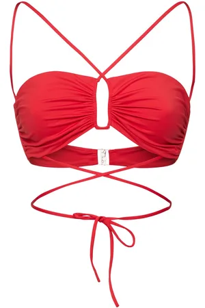 MAGDA BUTRYM Jersey Halter Neck Bikini Top