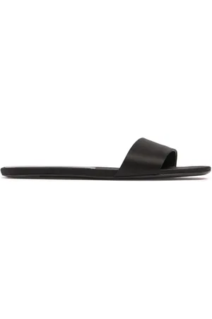 Loulou Studio 10mm Stella Satin Flat Slides