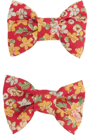 BONPOINT Printed Cotton Bow Hairclips
