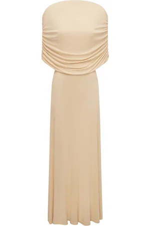 ESSE Bonachi Draped Cape Long Dress
